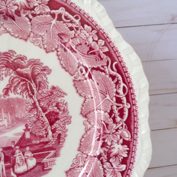 Masons Vista Pink Large Dinner Plate 10 5/8" 2913 - Picture 3 of 5